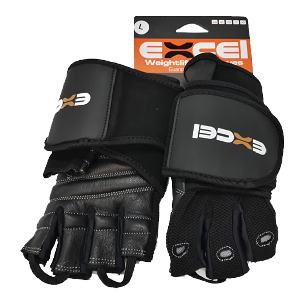 Excel Guantes Fitness Gloves Power Black