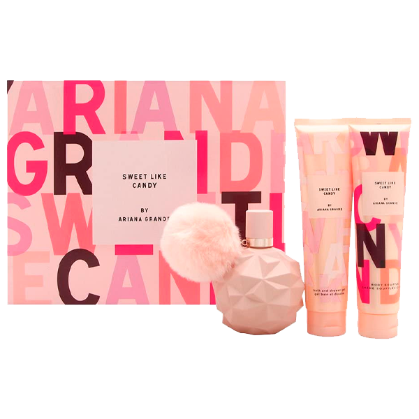 Ariana Grande Sweet Like Candy 3Pzs Perfume 100ML+Body Lotion 100ML+Shower Gel 100ML