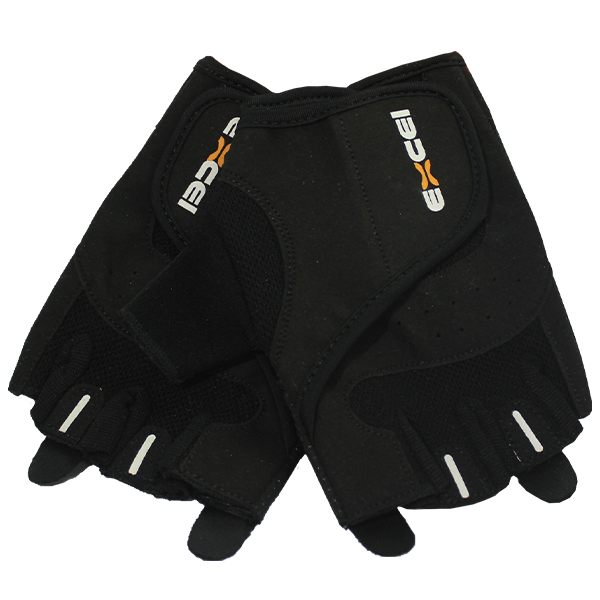 Excel Guantes Fitness Gloves Grippy Black