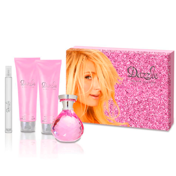 Paris Hilton Dazzle 4Pzs Perfume 100ML+Perfume 10ML+Body Lotion 90ML+Showr Gel 90ML