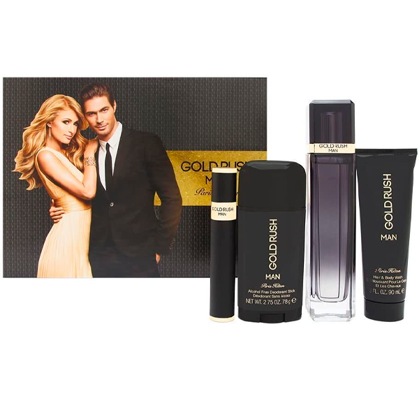 Paris Hilton Gold Rush 4Pzs Perfume 100ML+Perfume 
