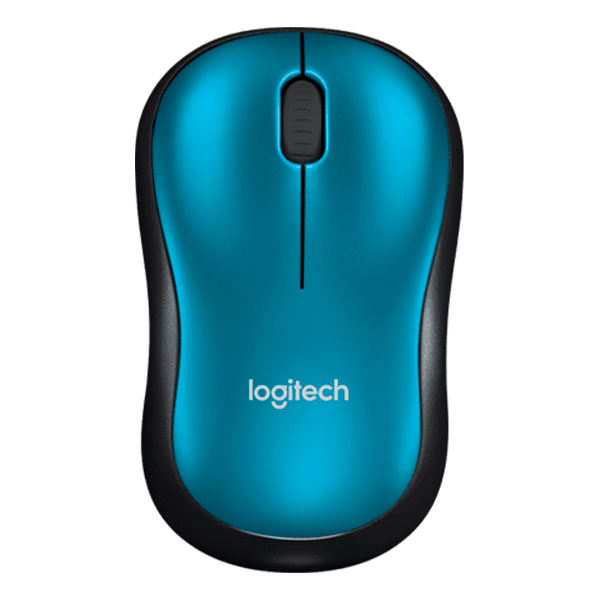 Logitech Mouse Compacto Inalámbrico Azul M185 