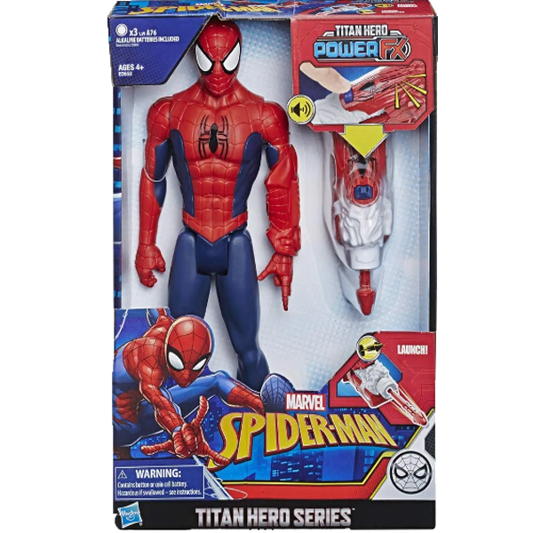 Figura Spider-Man Titan Hero Power Fx con Lanzador