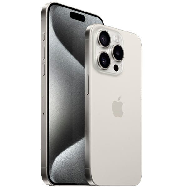 Apple iPhone 15 Pro Smartphone IOS White Titanium 