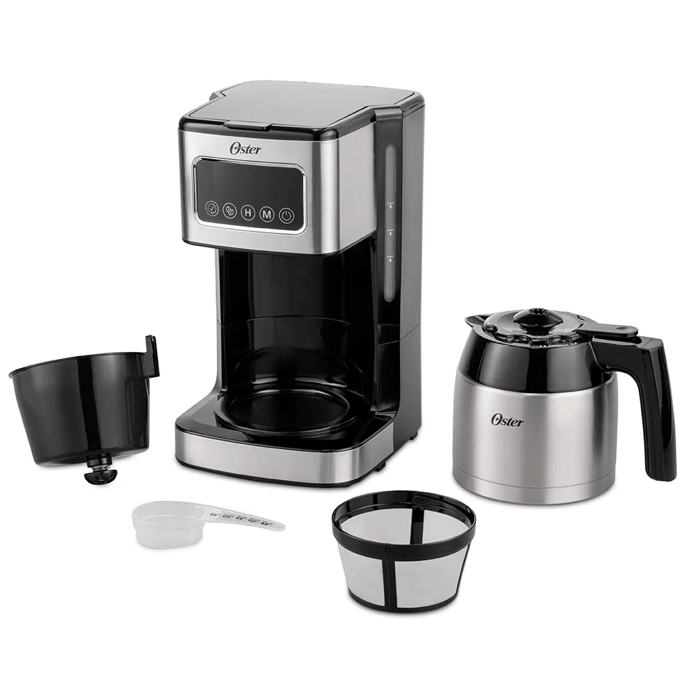 Oster Cafetera programable de 8 tazas con pantalla táctil 