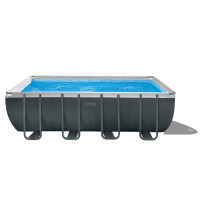 Intex Piscina Rectangular Ultra XTR® Frame Above Ground Pool w/ Sand Filter Pump