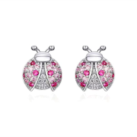 Aretes Mariquita Brillante